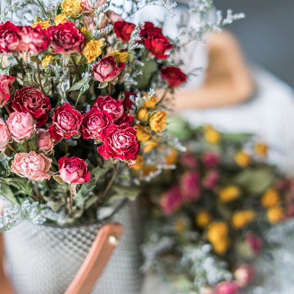 Dried roses